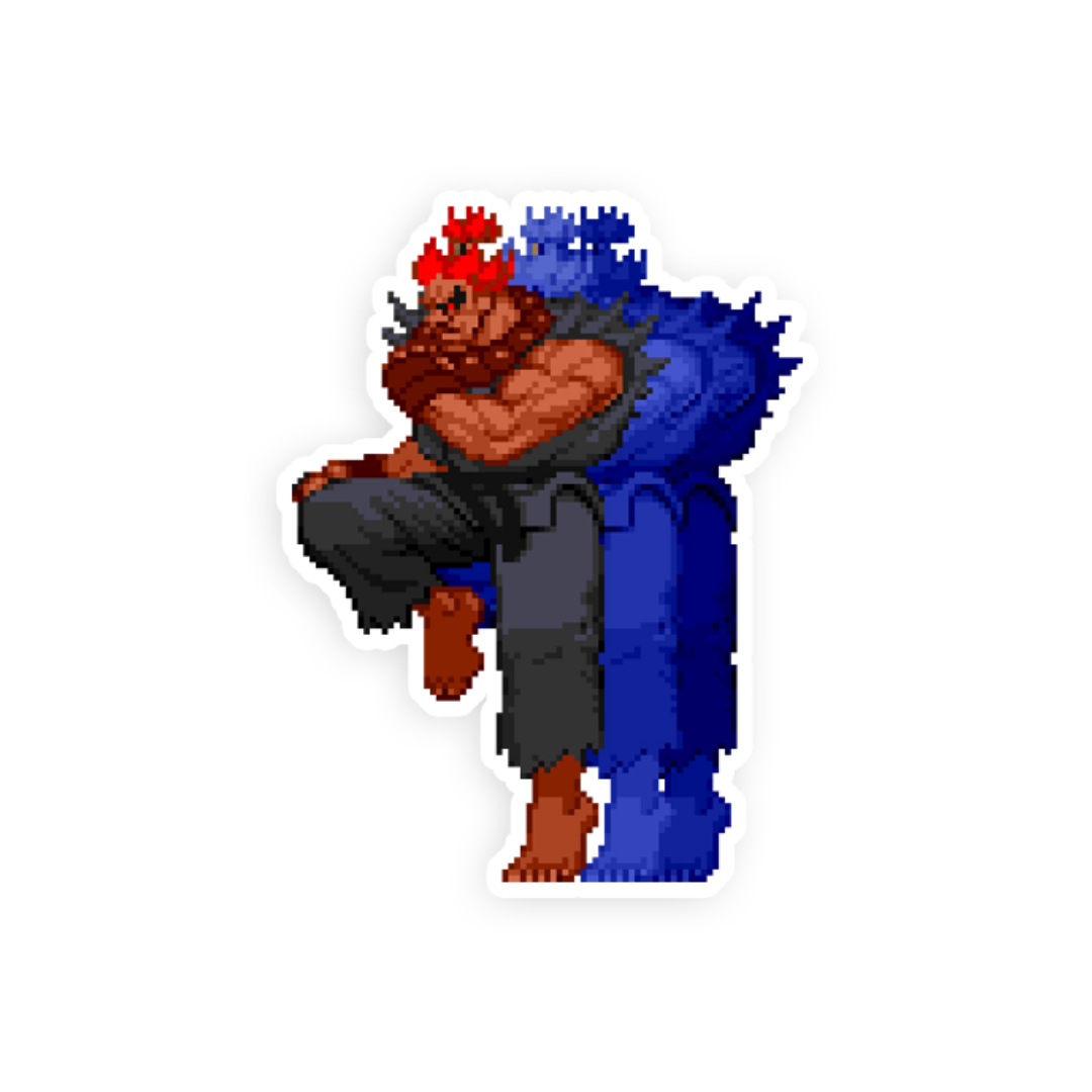 Ryu Street Fighter 2 official sprite victory perler beads /